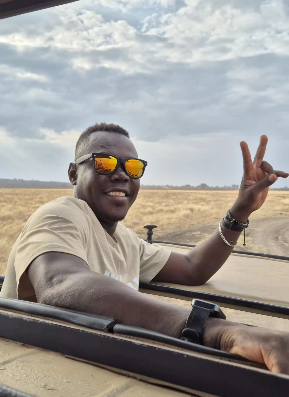 Obamka safari w jeepie